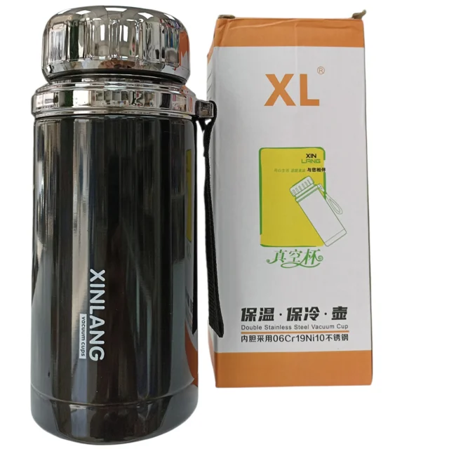 فلاسک دوجداره XINLANG با استیل ضد زنک 304 و حجم 1 لیتر کد 219
